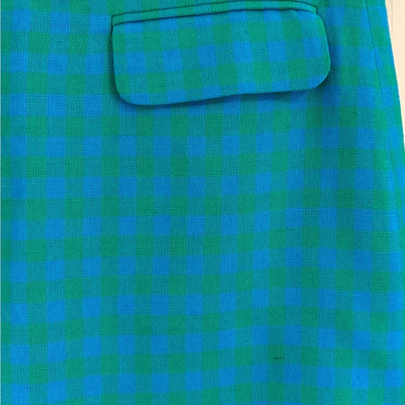 Elegant Blue Checked  Women's Skirt - Picture 7 of 11